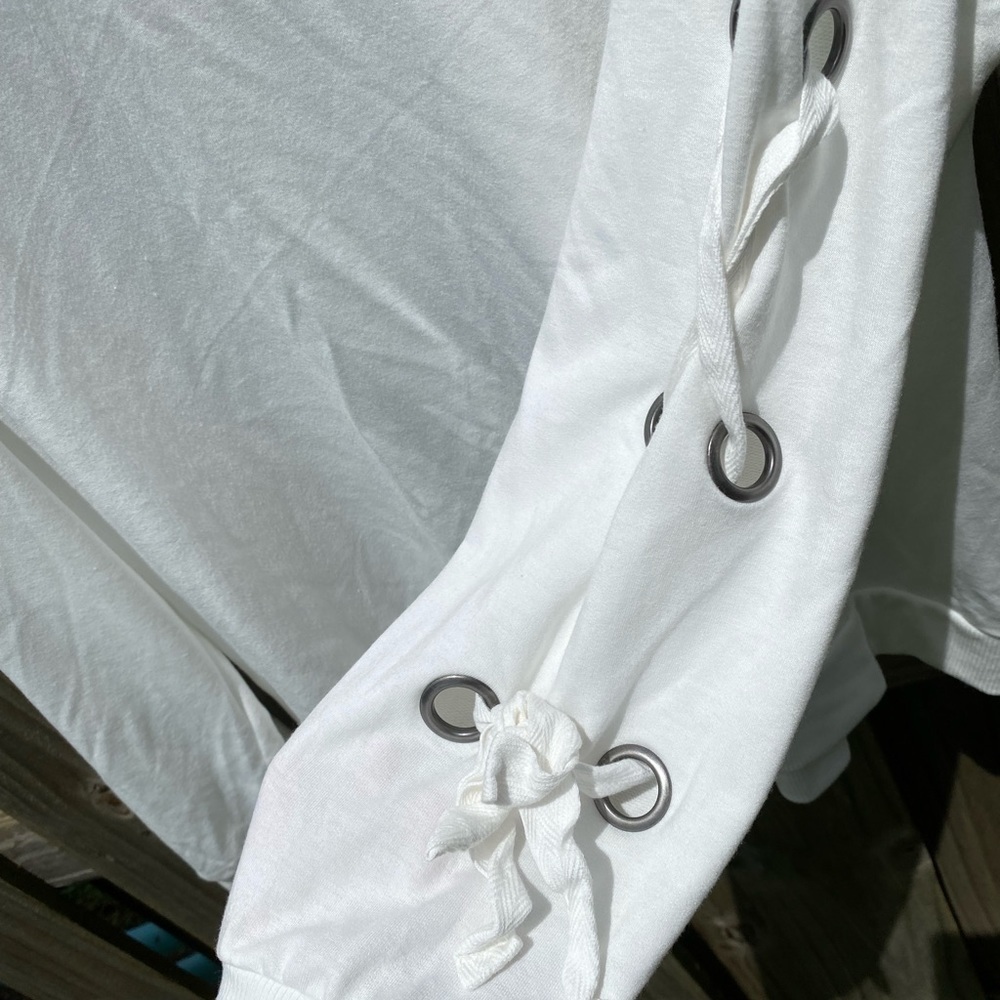 Ultra Soft Off-White Pullover Sweatshirt - Picture 2 of 7